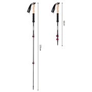 Bastones De Trekking De Fibra De Carbono 135cm